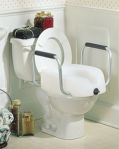 Invacare Clamp-on Raised Toilet Seat